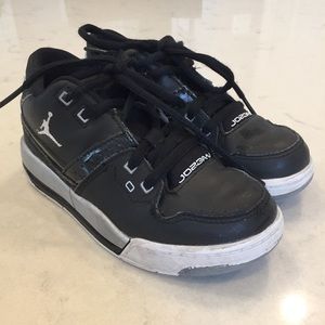 Black Jordan shoes. Little boys size 11.